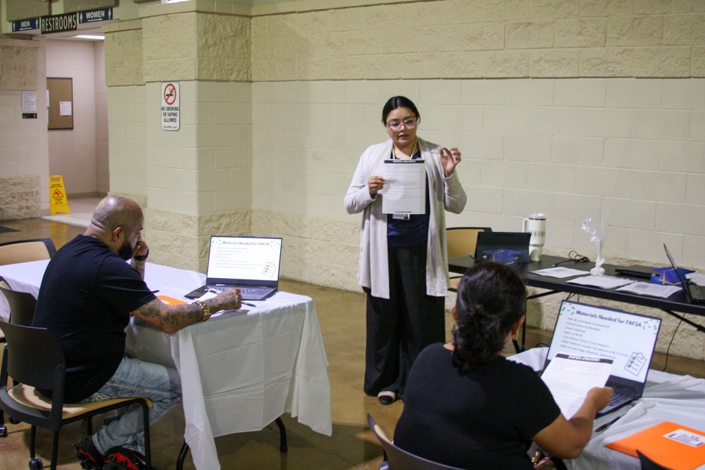 teacher in front of class