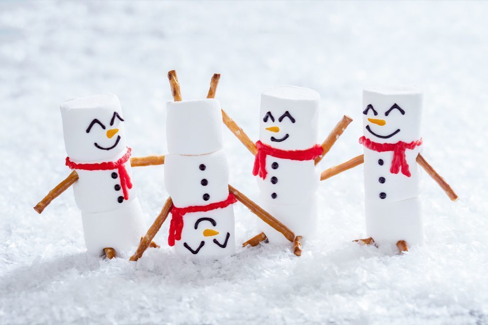 marshmallow snowmen