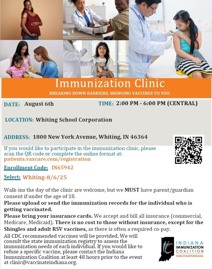 Immunization Clinic-August 6