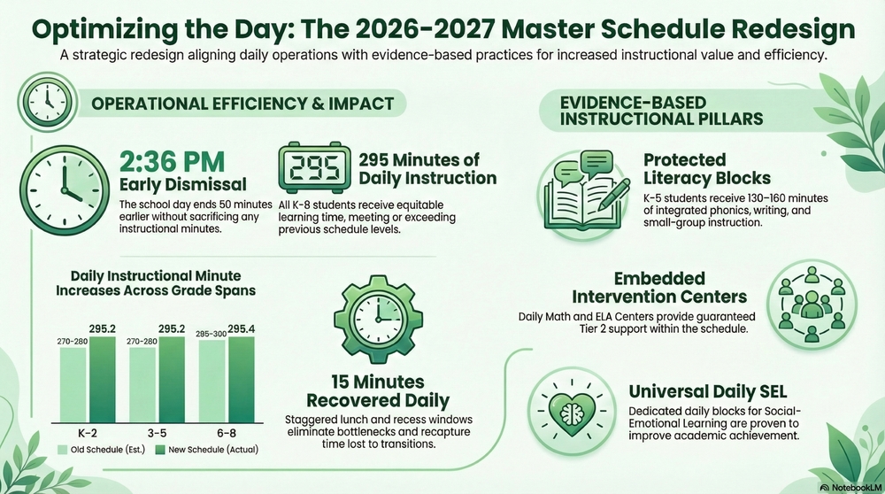 Master Schedule Redesign Infograph
