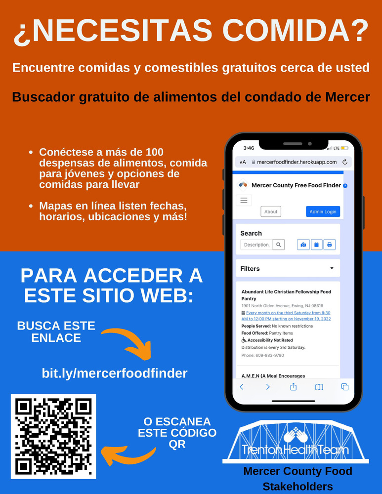 Buscador de alimentos gratuitos del condado de Mercer