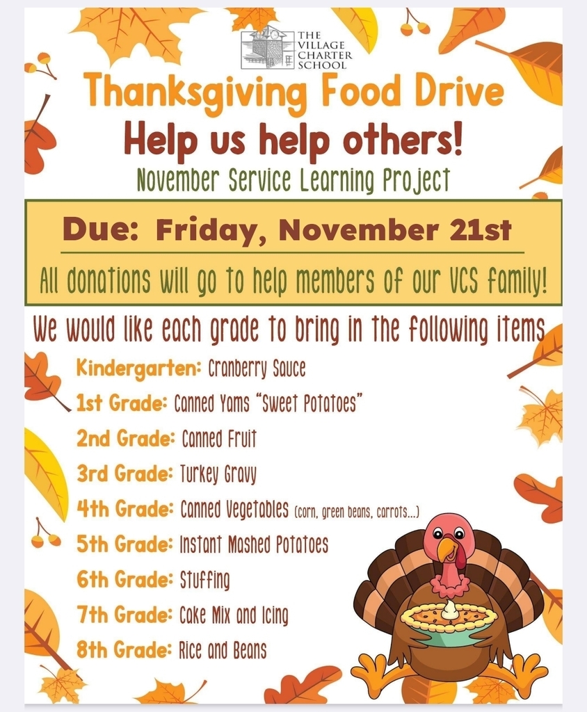 VCS Thanksgiving Food Drive