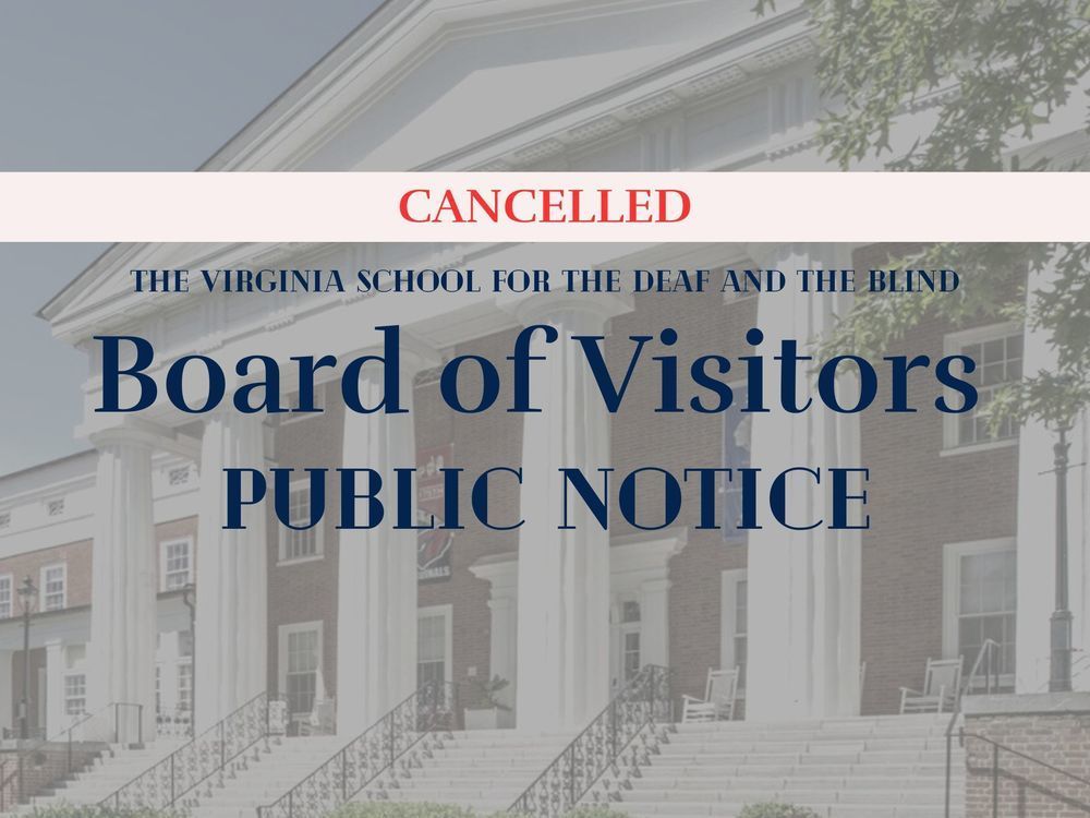 BOV Public Notice - Cacelled.