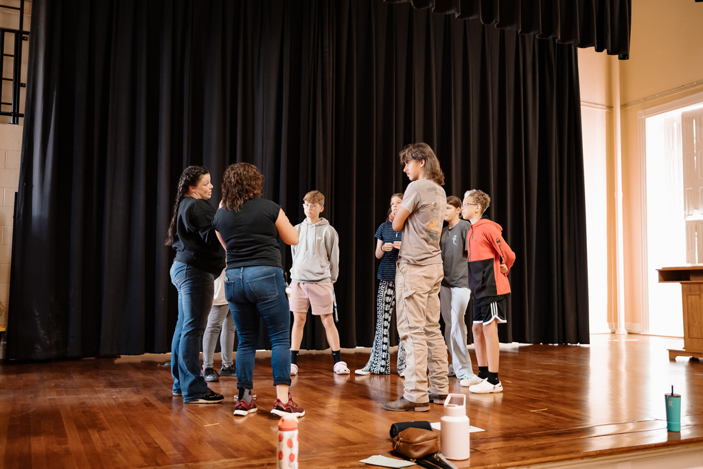 deaf department students learning a dance choreography from a wayne theatre leader