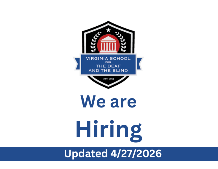 VSDB's logo is above the words "We are hiring. Updated 4/27/2026".