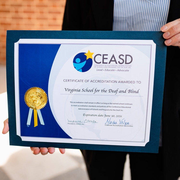 closeup of CEASD certificate