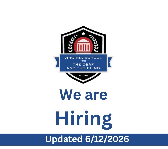 The VSDB logo is above the words "We are Hiring" underneath it is a blue banner that says "Updated 6/12/2026"
