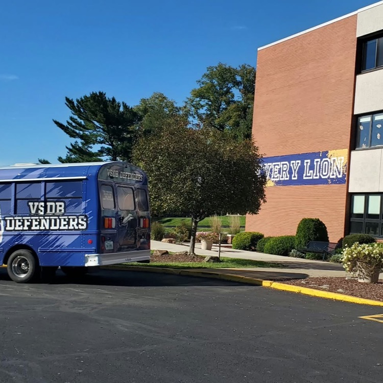 VSDB Defenders bus in front of WPSD building 