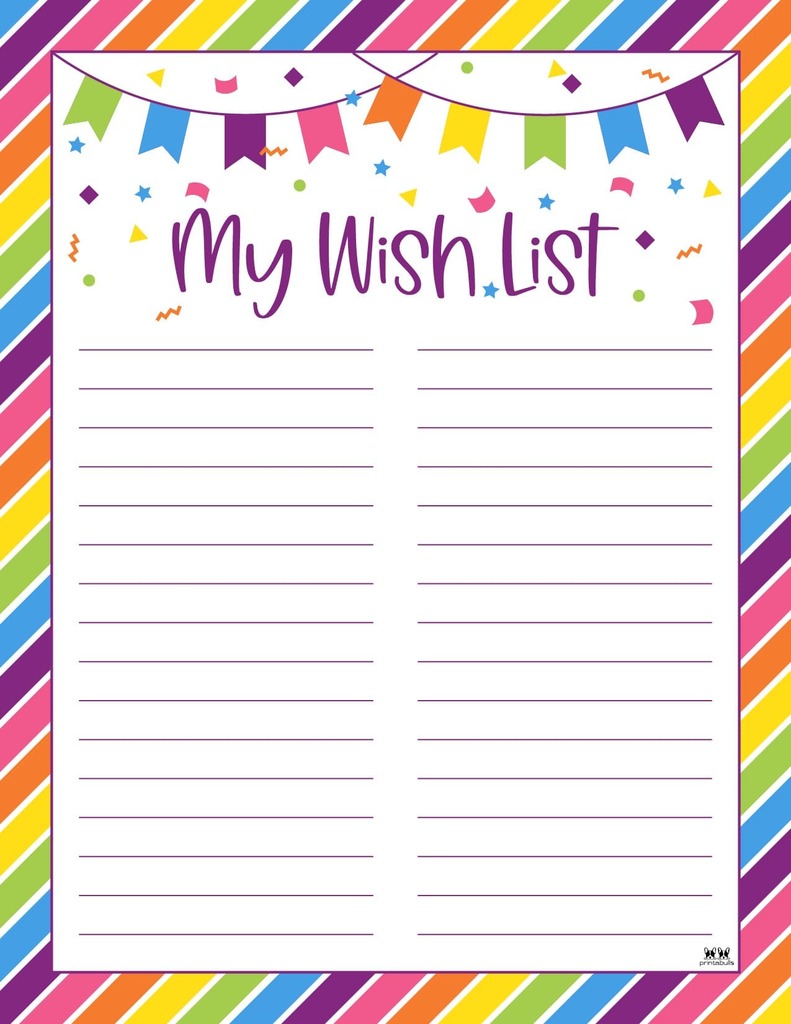 Wishlist notepad