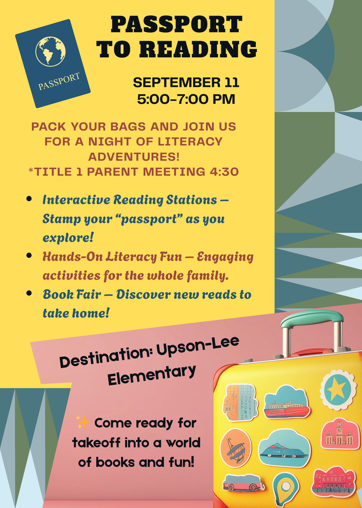 Flyer - Passport to Reading Literacy Night