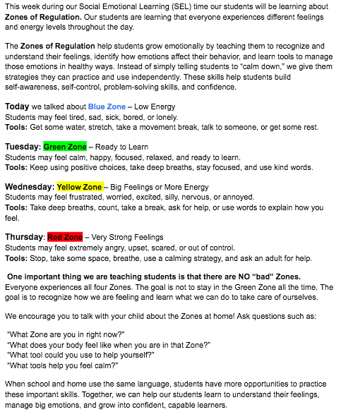 zones