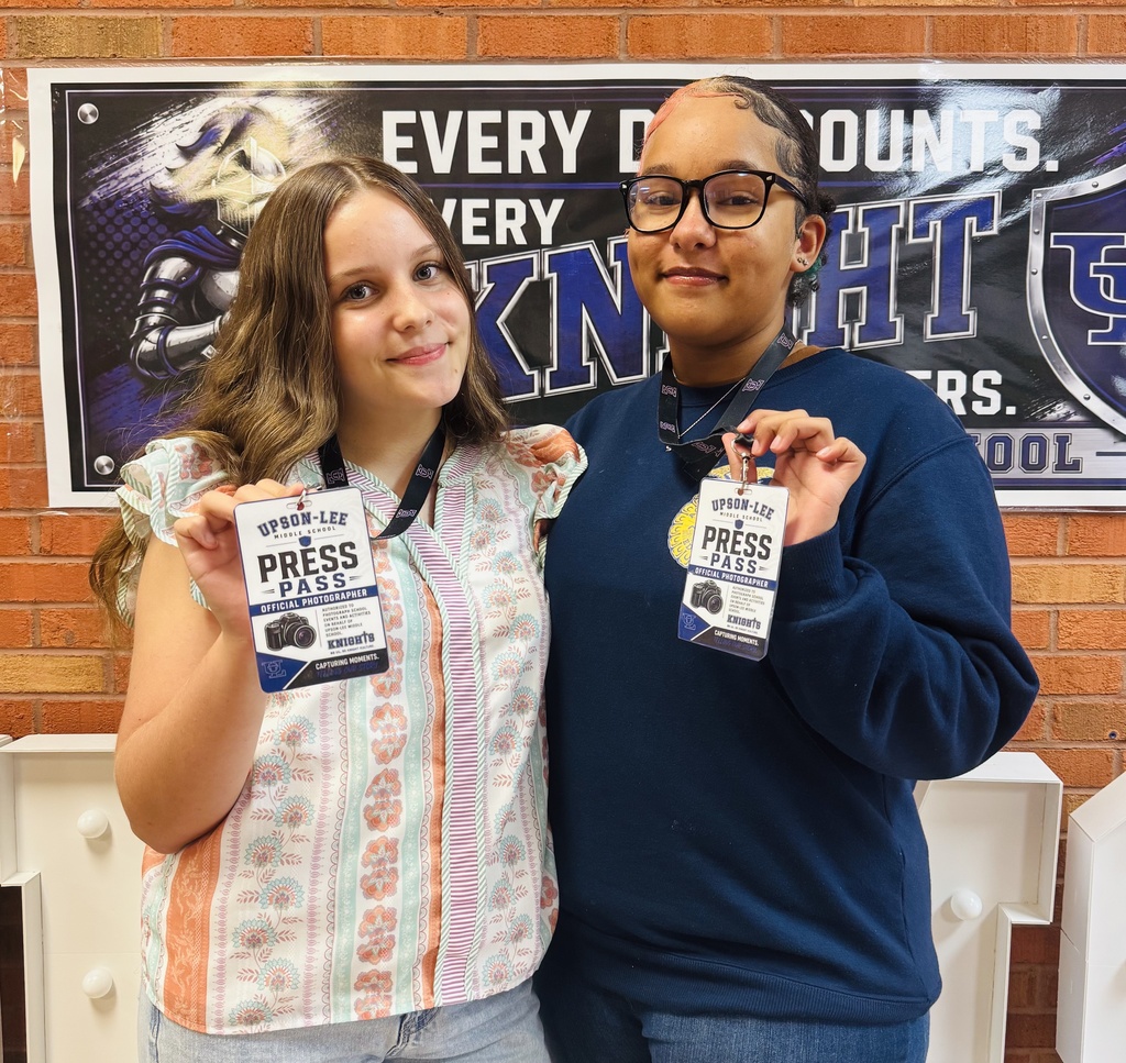 congratulations to 8th graders, Gracelyn Goodman and Gracelyn Vincent for being the official ULMS photographers. These ladies will be responsible for capturing all the best that ULMS has to offer. We are ULMS. We are Unlocking Leaders #UL