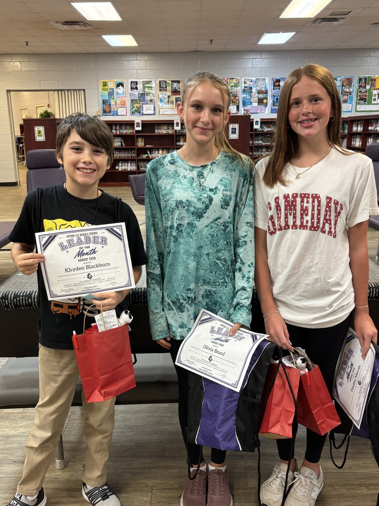 leaders of the month for August