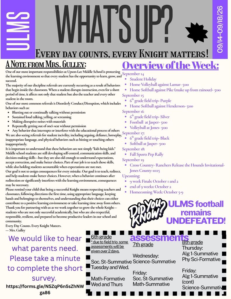 What is happening this week- 9/14-9/18