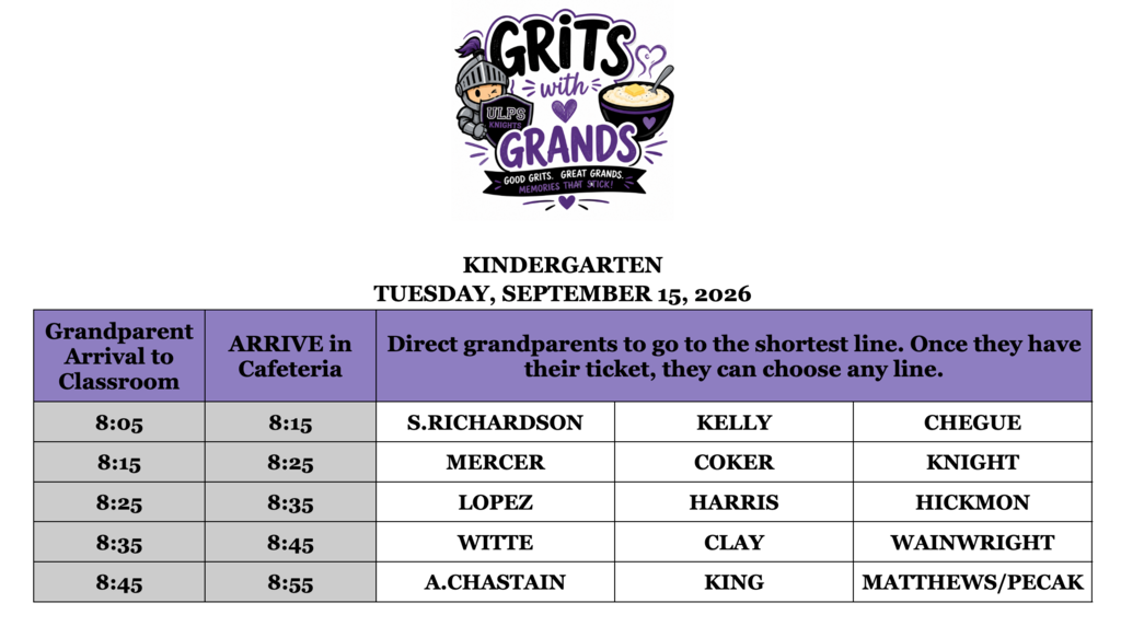 K schedule