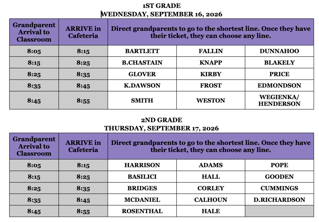 schedule
