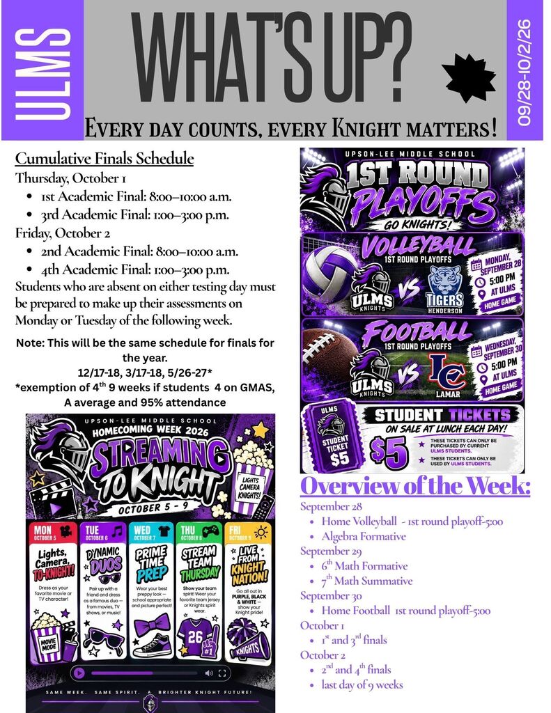 This Week 9/28-10/2