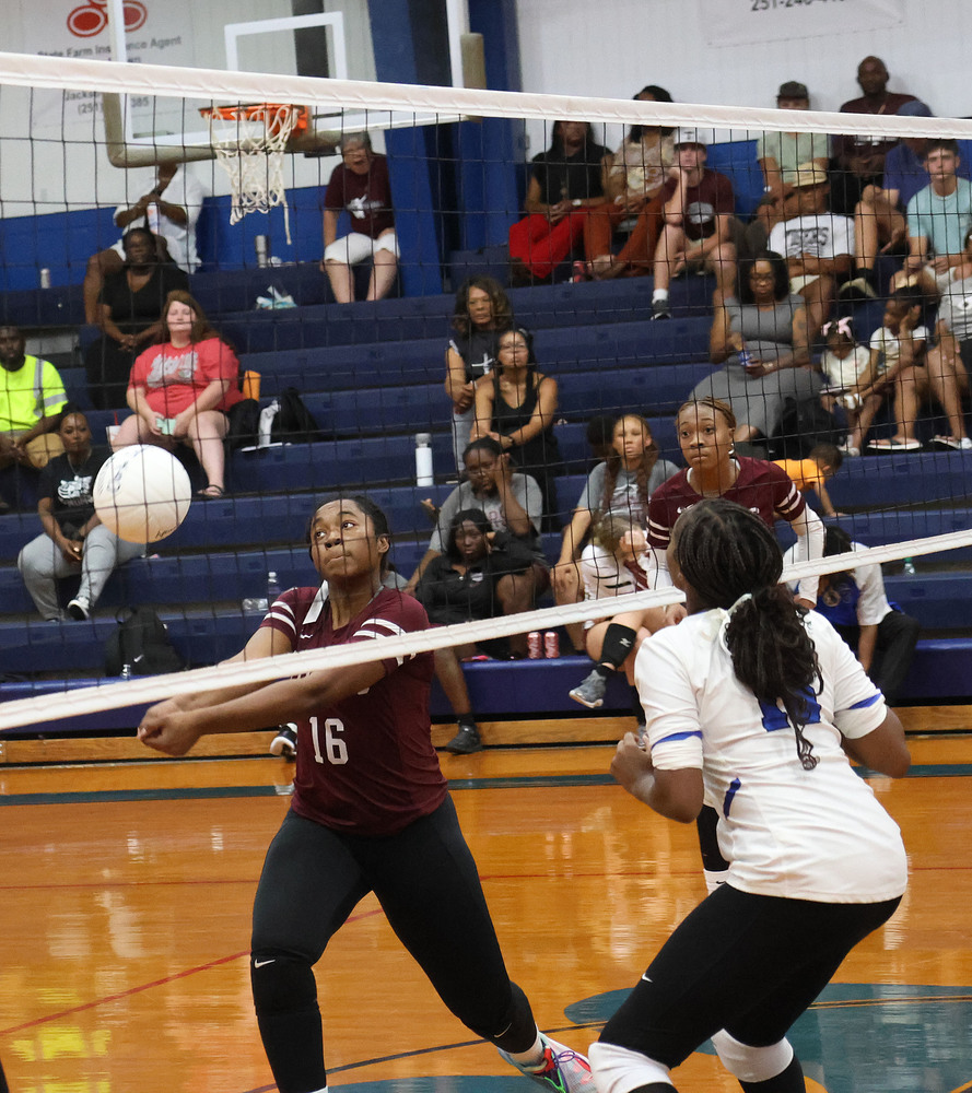 THS varsity volleyball at Clarke County
