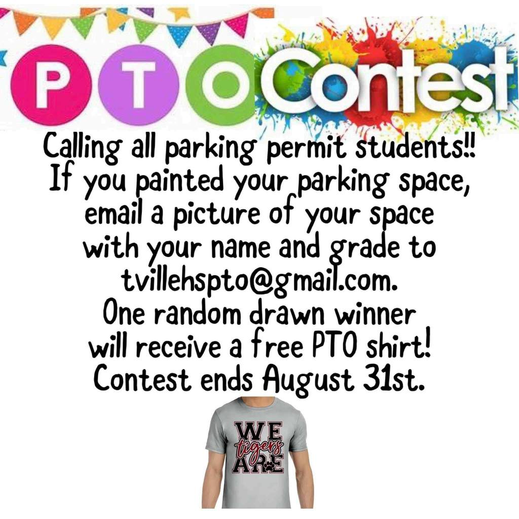 Also, send your parking place art photos to bhendrix@thomasvilleschools.org so Mr. Barry can post them.