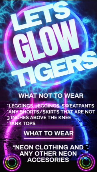 "Glow" is the game day theme for the THS-Sumter football game Friday night.