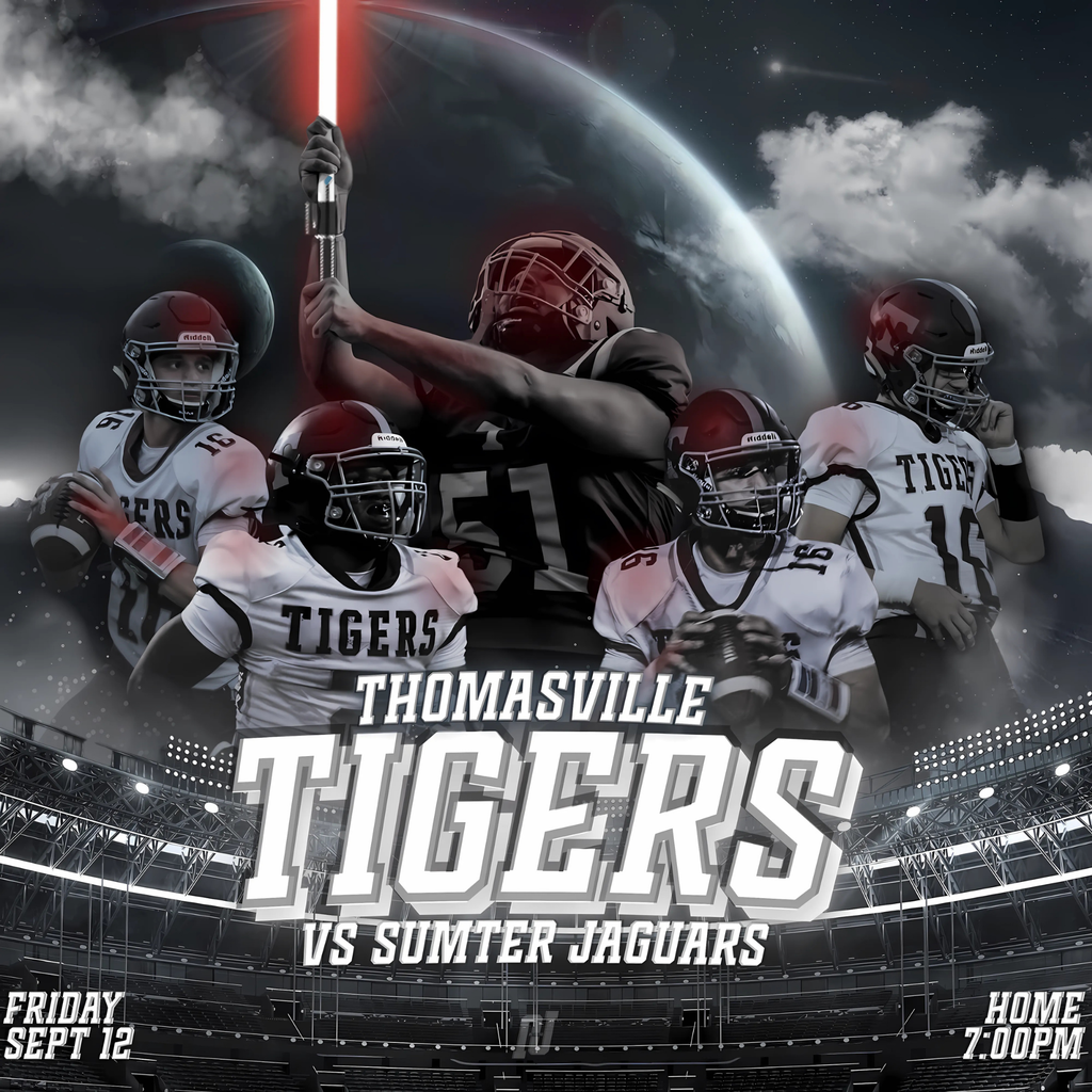 The Thomasville High School Tigers varsity football game (1-2) will next host Class 3A, Region 3 opponent, the Sumter Central High School Jaguars (0-2), at 7 p.m. on Friday, Sept. 12 at D.F. Anderson Field. Cash or GoFan will be accepted at the gate. https://gofan.co/event/3769088?schoolId=AL11808