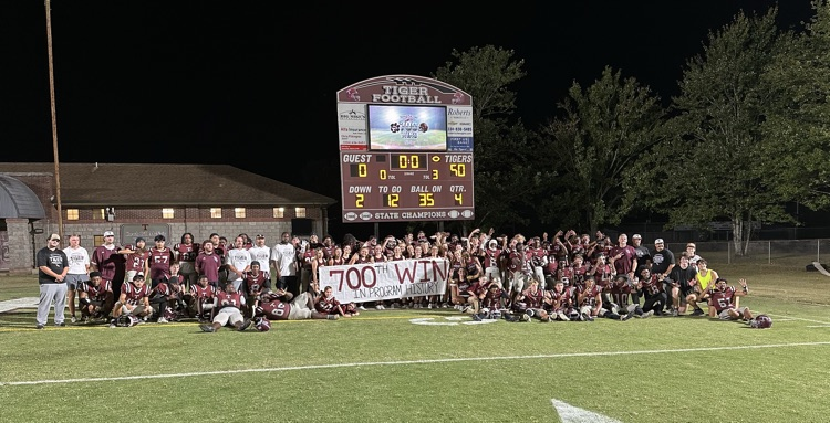 The THS varsity football team beat Sumter Central 50-0 Sept. 12 at D.F. Anderson Field. It was the 700th win in the Thomasville program’s history.