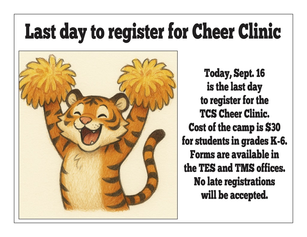 Today, Sept. 16, is the last day to register for Cheer Clinic.
