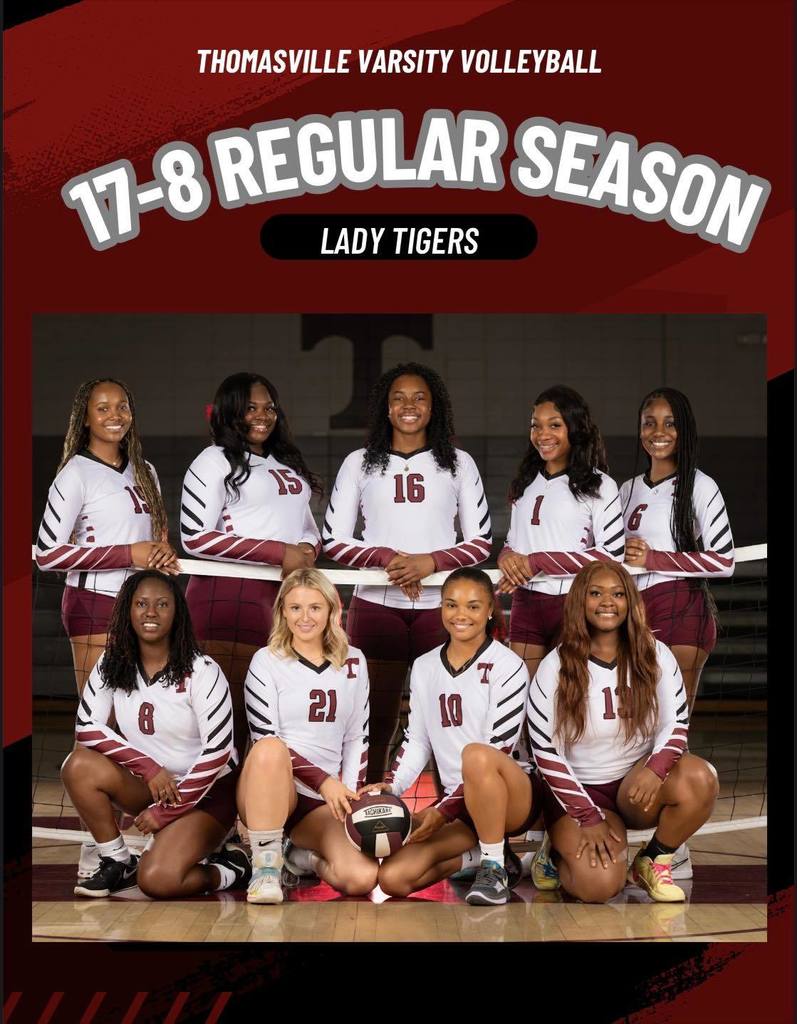 The THS Lady Tigers varsity volleyball team will host the area tournament on Thursday, Oct. 16 in the THS gym. Wilcox Central and Southside Selma will play at 10 a.m., and the winner of that game will play THS for the area title. Cash or GoFan will be accepted at the gate. https://gofan.co/event/4942648?schoolId=AL11808