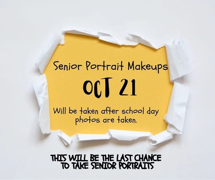 Senior Portrait Makeups Oct. 21