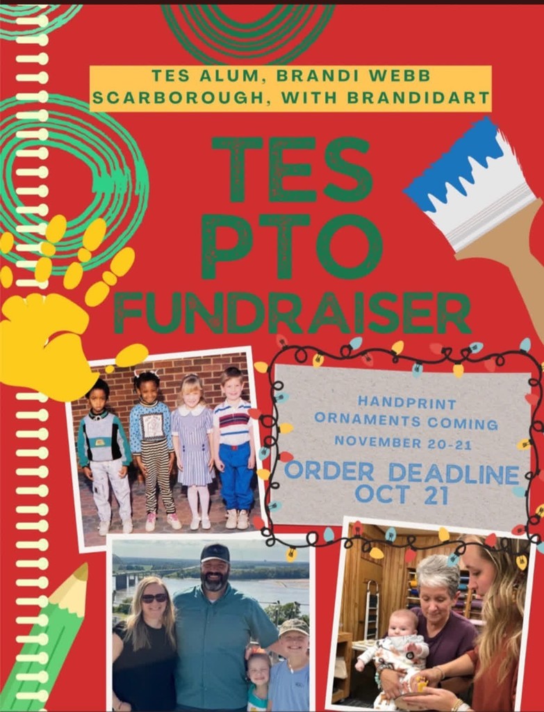 TES PTO Ornament Deadline as been extended to Friday, Oct. 24. Order forms can be picked up in the TES office.
