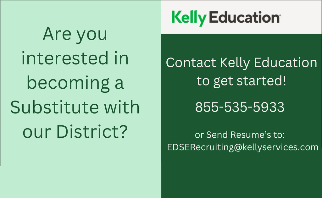 Interested in becoming a Substitute with the Thomasville City Schools District? Contact Kell Education at 855-535-5933.