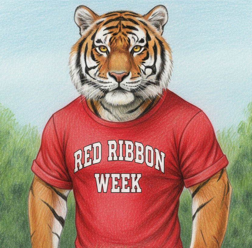 TMS and TES students can wear a Red shirt on Wednesday, Oct. 29 in recognition of Red Ribbon Week. Students must wear school uniform pants and shoes.