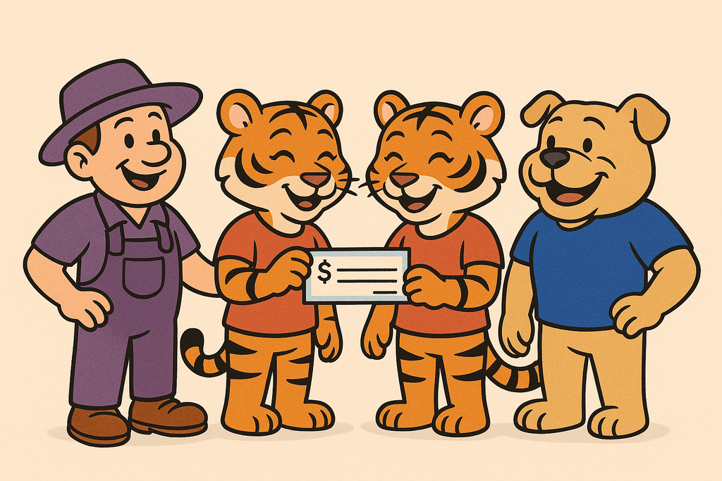 The TMS library received a $500 donation from the Clarke County Education Retirees Association. Mrs. Dorothy Jackson presented the check.