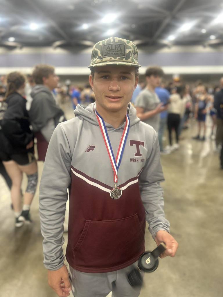 Antoine Pitts and Cooper Elam of the THS wrestling team took second place in their weight divisions at the Gulf Coast Clash, Nov. 21 and 22 in Mobile. 