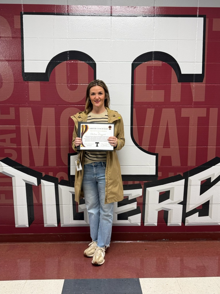 Chelsea Doggett has been recognized by Thomasville High School for her work as Career Coach as part of “Career Coach Day.”