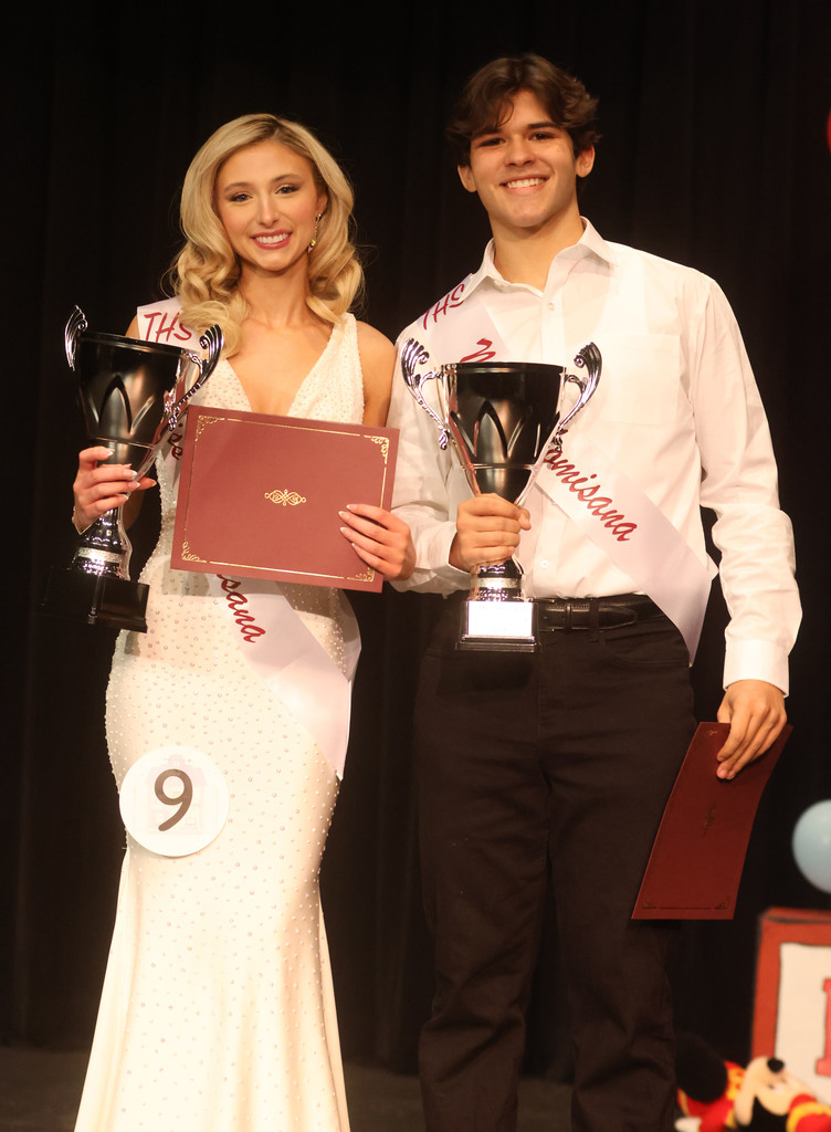 Phoebe Pilkington and Thomas Aguiar were chosen as Miss and Mr. Thomisana 2026 Jan. 31 at the THS Beauty Review in the Thomasville Civic Center.