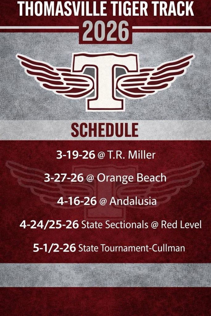 2026 THS Track schedule 