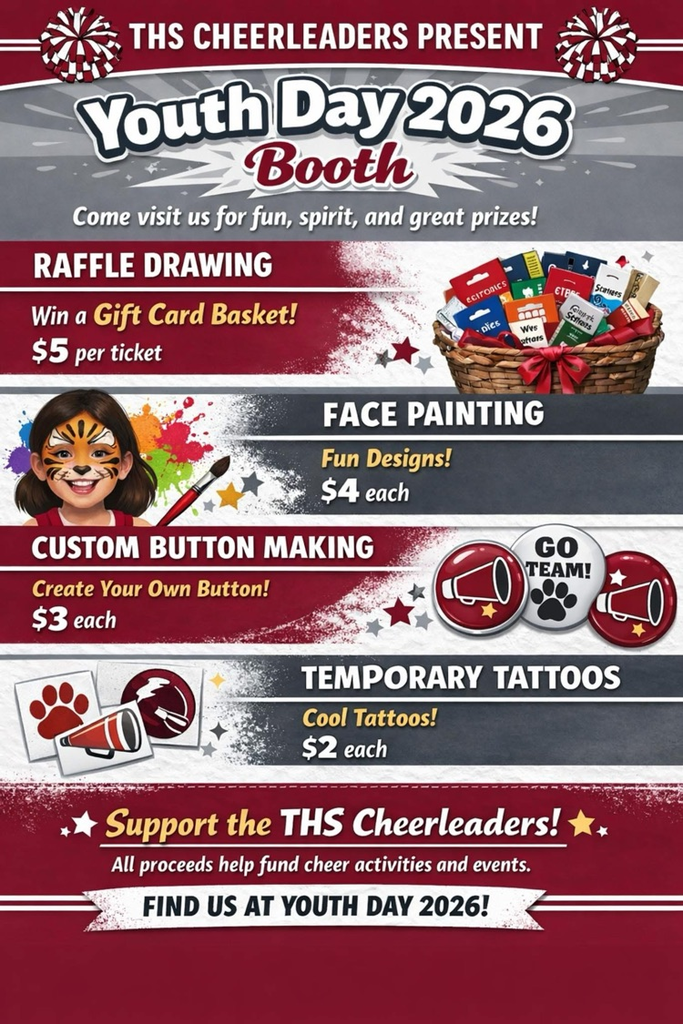 THS cheer fundraiser for Youth Day 2026
