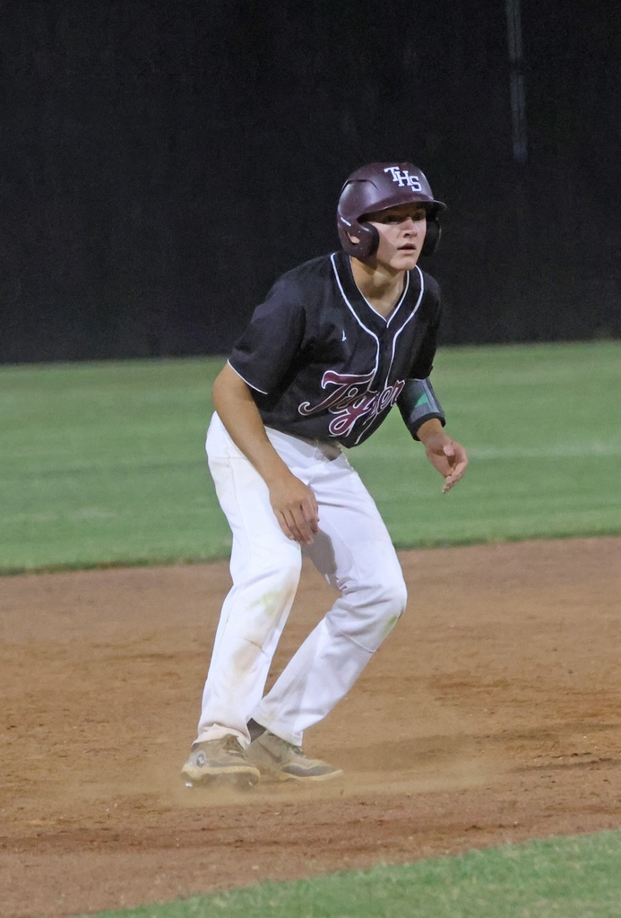 The THS Tigers varsity baseball team beat Millry 2-1 in the bottom of the 10th inning April 13 at Donnie Fendley Field. Coleman Pilkington scored the winning run.