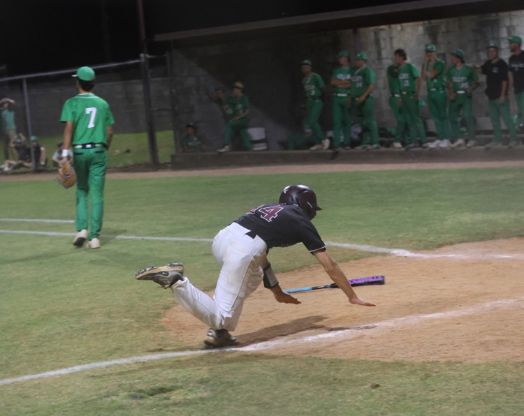 The THS Tigers varsity baseball team beat Millry 2-1 in the bottom of the 10th inning April 13 at Donnie Fendley Field. Coleman Pilkington scored the winning run.