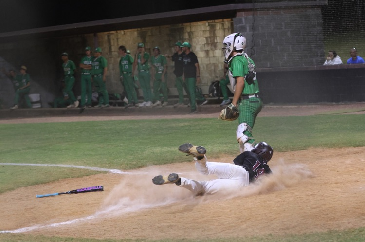 The THS Tigers varsity baseball team beat Millry 2-1 in the bottom of the 10th inning April 13 at Donnie Fendley Field. Coleman Pilkington scored the winning run.
