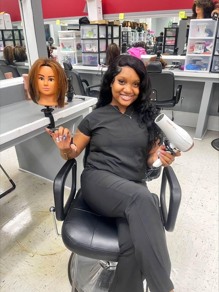 Jaimyin Jones, a senior at Thomasville High School, is the first ever to finish the Cosmetology Dual Enrollment program while completing high school at the same time. "This is a major accomplishment for our Cosmetology program and for Jaimyin," said Lyn Smith, an instructor on the Thomasville campus of Coastal Alabama Community College.