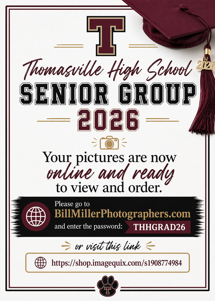THS Senior group 2026 pictures ready to view and order.