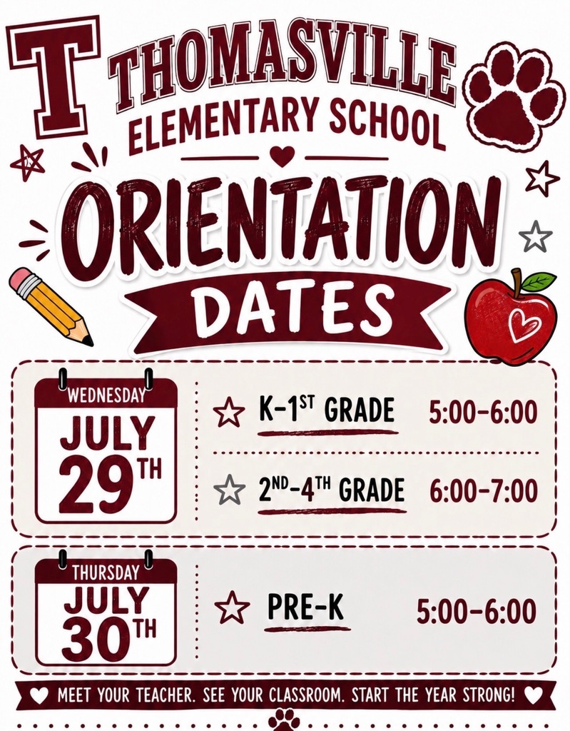 TES Orientation is set for July 29 and 30.