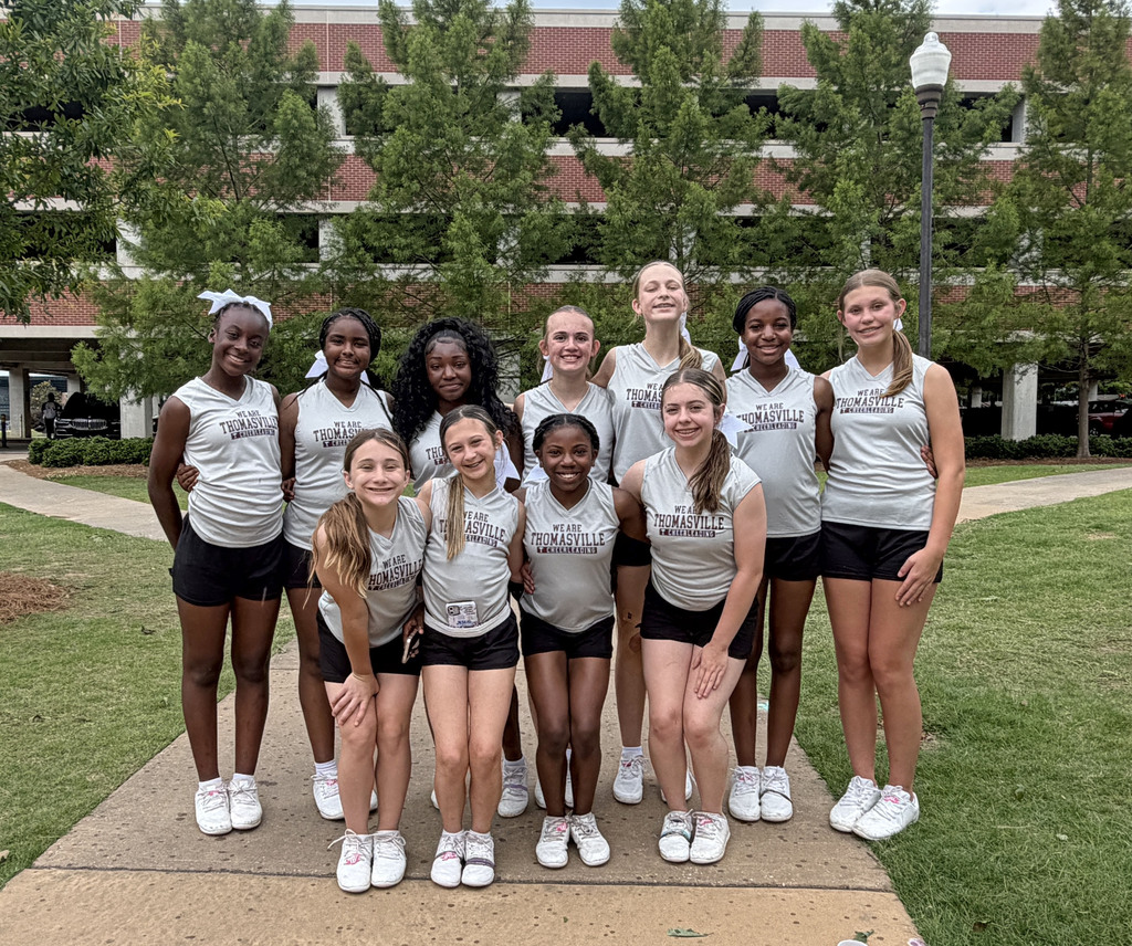 TMS Cheerleaders 26-27 June 2 (Day 3) at Cheer Camp at Auburn University.