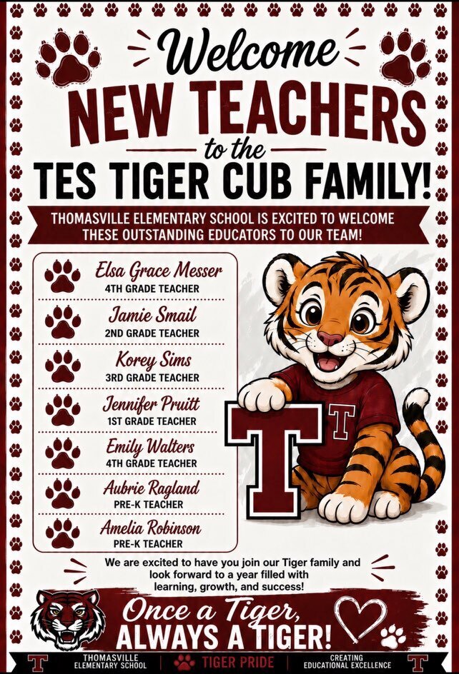 New teachers joining the TES family for 26-27.
