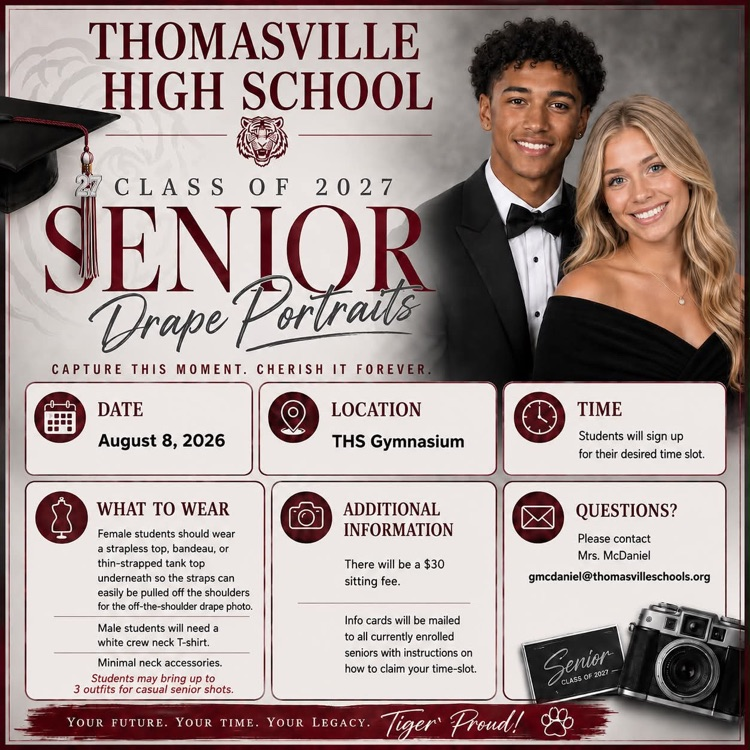 Class of 27 Drape Portraits Aug. 8.