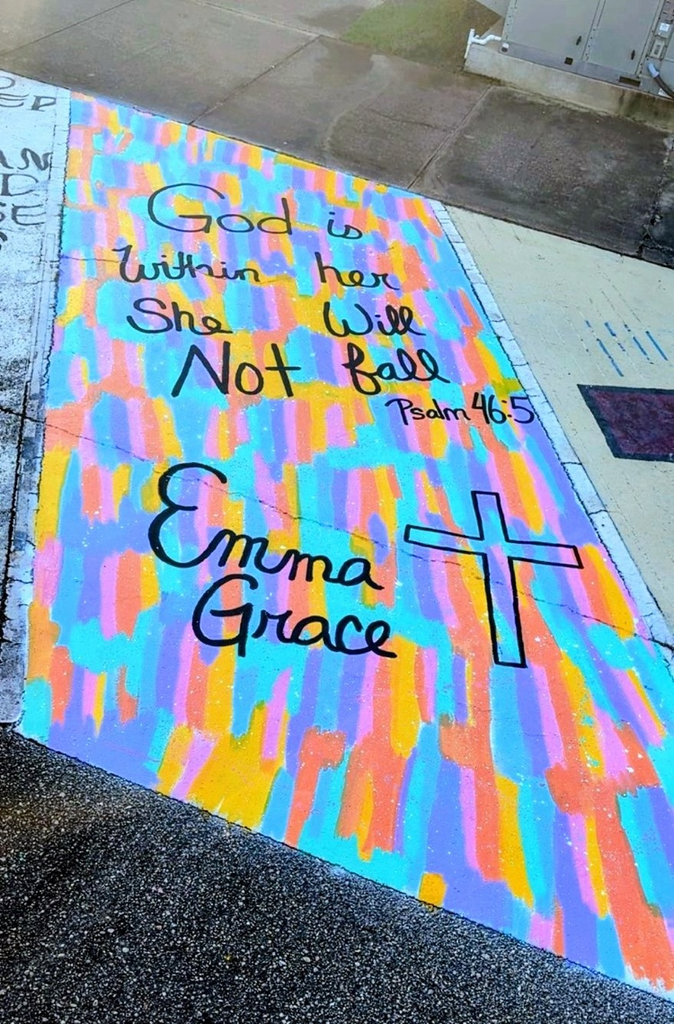 THS parking spot art by Emma Lombard