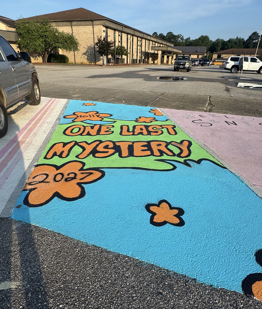 THS parking spot art by Holly Garrick.