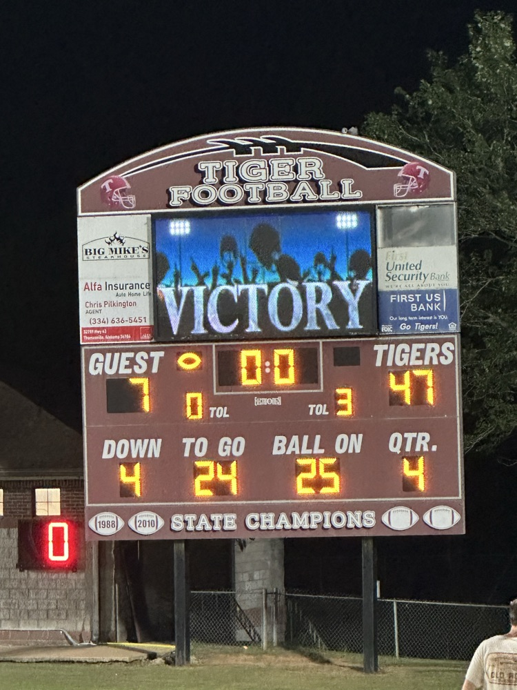 The THS Tigers football team defeated Washington County 47-7 Aug. 14 at D.F. Anderson Field.